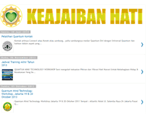 Tablet Screenshot of keajaibanhati.com